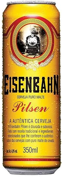 Cerveja Eisenbahn Pilsen Puro Malte Lata 350ml