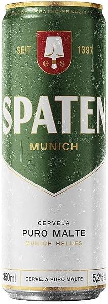 Cerveja Spaten Puro Malte Munich Helles Lata 350ml