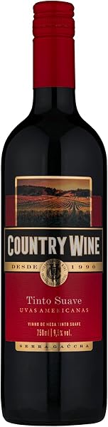 Country Wine Vinho Tinto Suave 750ml