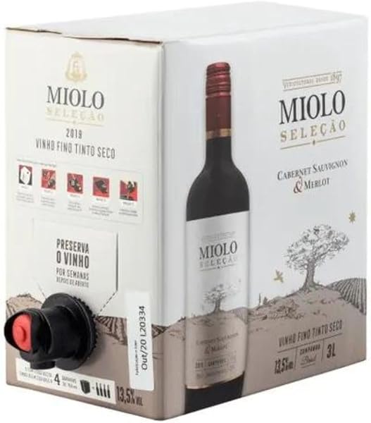 Vinho Miolo Selecao Cabernet Sauvignon & Merlot Bag in Box 3L